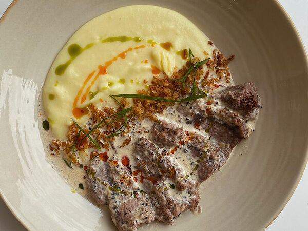 Яйцо - Телятина томленая