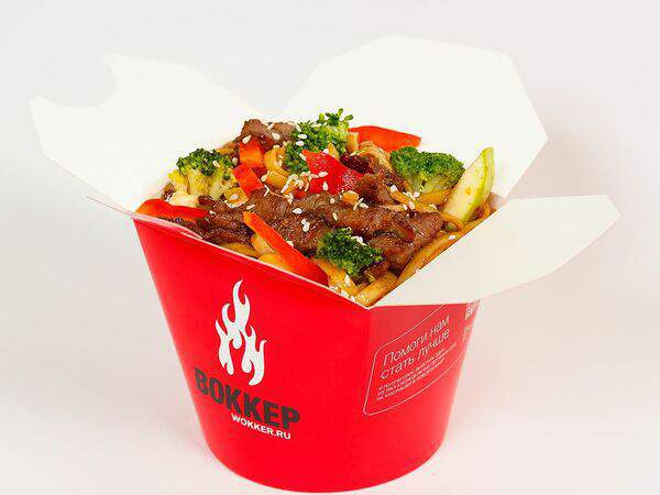 Воккер - Вок с говядиной в устричном соусе