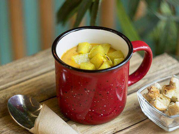 Кофейня Зеленая Улица - Суп-крем из запеченного картофеля