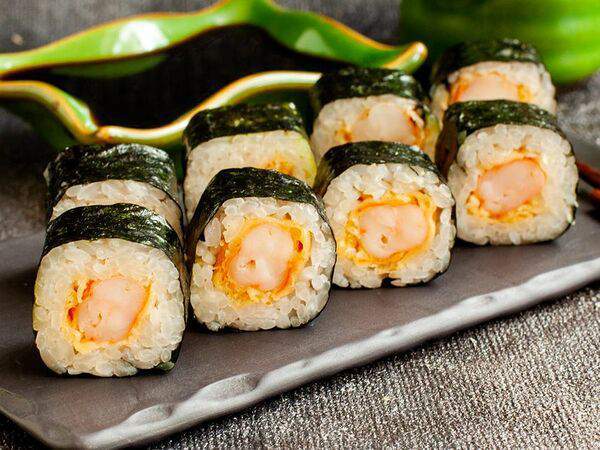 Большие Тарелки - Ролл с креветкой