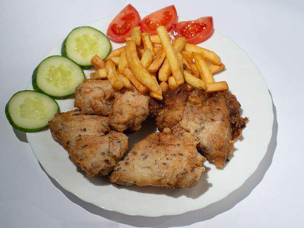 Тандыр - Куриные крылышки с картофелем фри