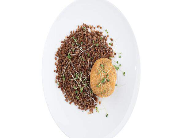 Петрушка - Куриная котлета с грибами и гарнир