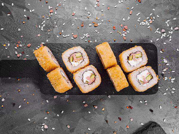 Суши-пати - Теплый с копченным лососем