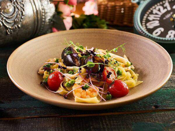 Дикая утка - Паста с морепродуктами