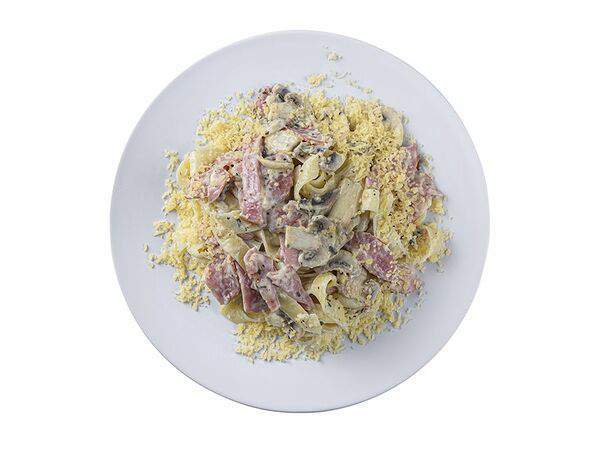 Зелёный ролл - С грибами и ветчиной