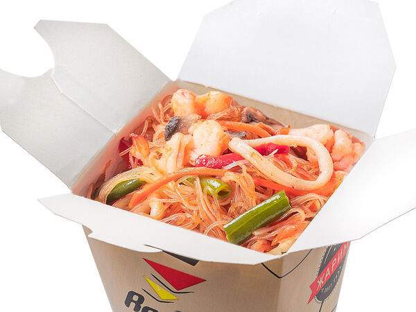 Rapido - Вок Креветка и кальмар с фунчозой