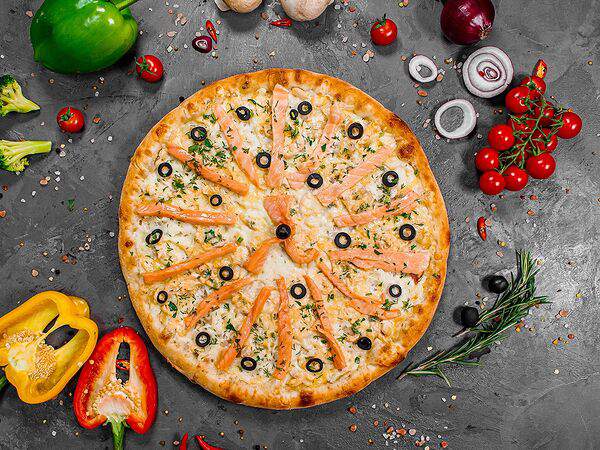 Суши-пати - Пицца с Лососем 33см