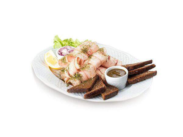 Планета - Строганина из пеламиды с сухариками