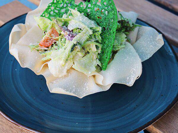 Молоко кофе сахар - Салат Цезарь с курицей