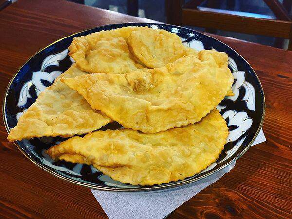 Лагман - Чебурек с мясом барашка
