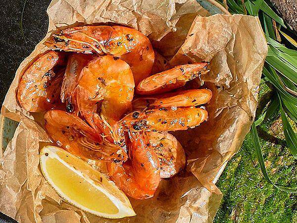 Охота на енота - Креветки жареные в морской соли