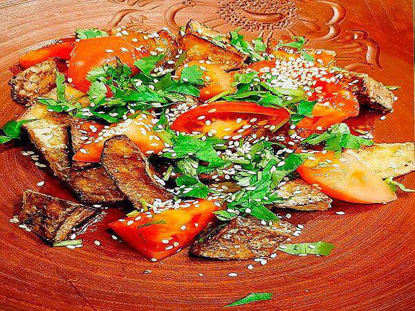 Кинза - Хрустящие баклажаны