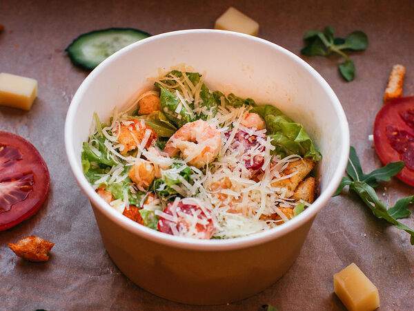 LIL KITCH - Салат Цезарь с Креветками