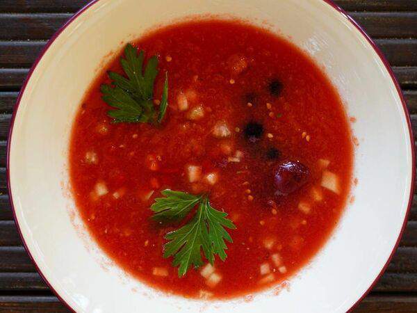 Ресторан 101 - Гаспачо с вишней
