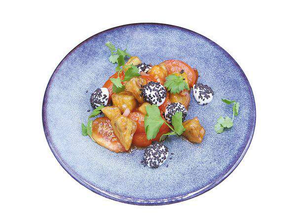 Грильмания - Салат с жареным баклажаном