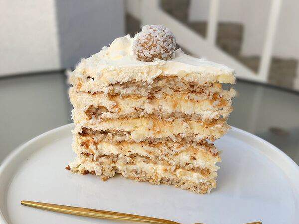 Крем-карамель - Торт Рафаэлло