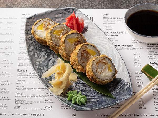 Tasty Box - Жаренный ролл с окунем и манго