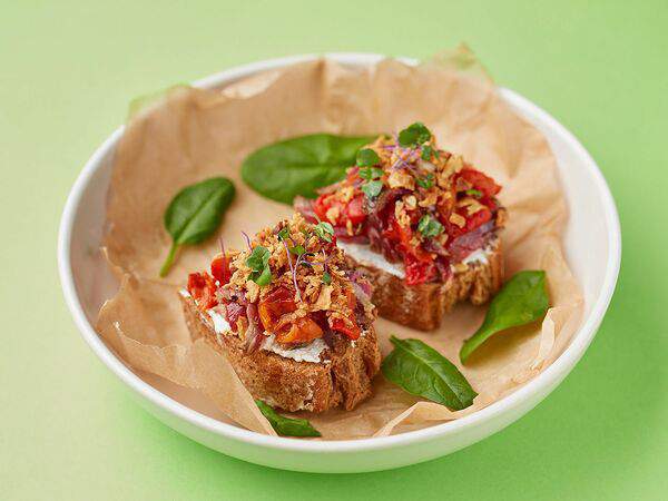 Фартук бистро - Брускетта с ростбифом