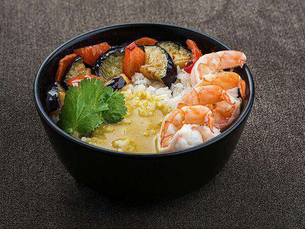 Халасё - Желтый карри с креветкой