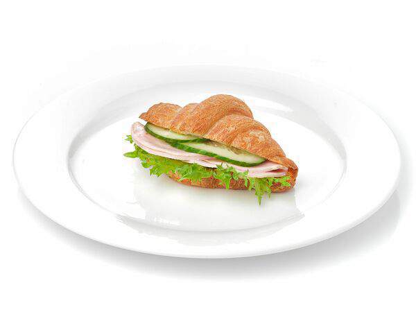 Ближе к делу - Круассан с ветчиной и огурцом