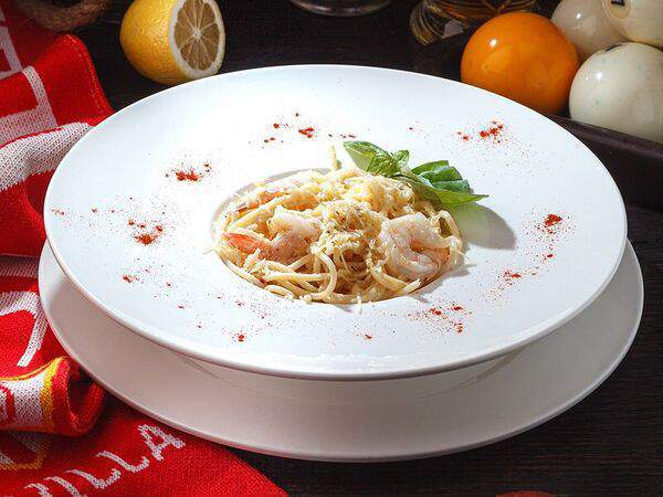 Фуксъ - Спагетти с креветками