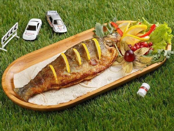 Pit stop - Жареная форель в маринаде