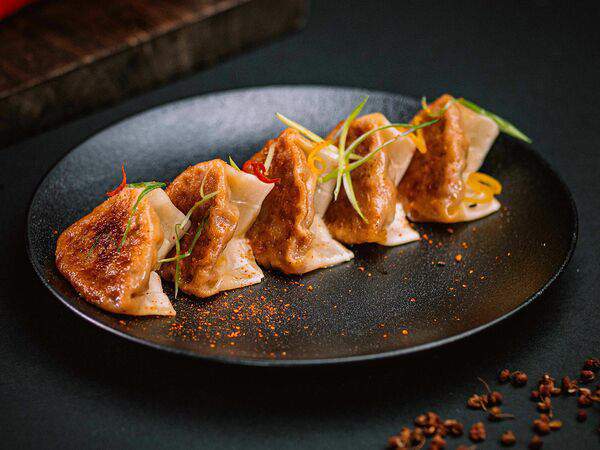 Noodle police - Гедзе с овощами и вешенками