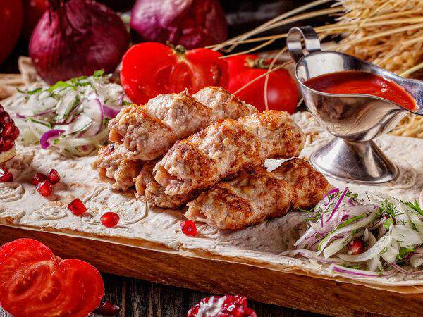 Ткемали - Люля-кебаб из курицы