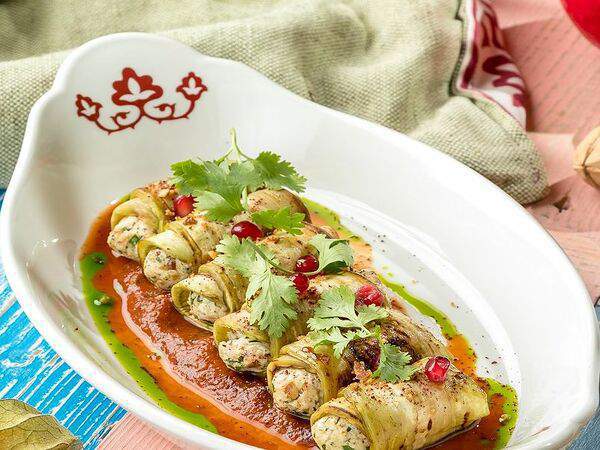 Чайхана neft lounge - Рулетики из баклажанов