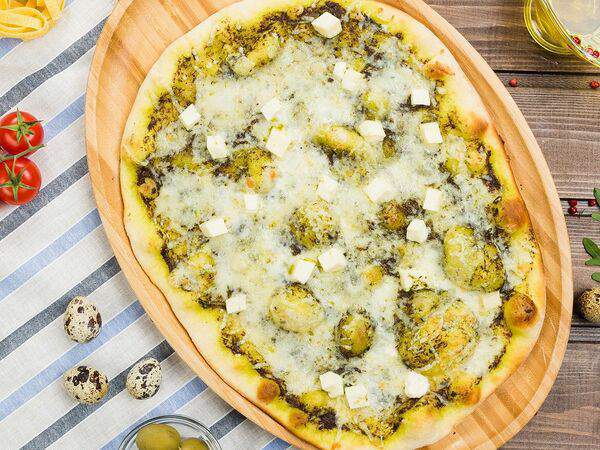 Акварель - Фокачча с сыром и зеленью