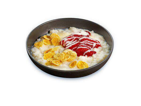 Крутил Вертел - Каша с клубникой и сгущённым молоком