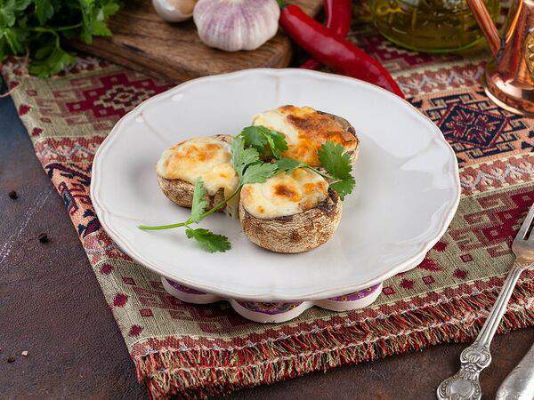 Оазис - Грибы, запеченные с сулугуни в печи