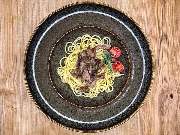 Голый Повар - Спагетти с говядиной
