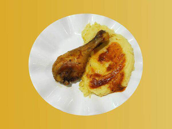 Дон Батон - Основное блюдо дня Куриная ножка с пюре