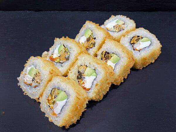 Лосось sushi & oysters - Мидии жареный