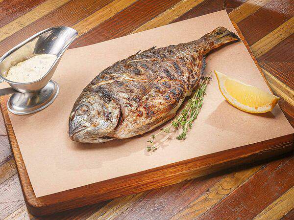 Султан базар - Запеченная дорадо на углях