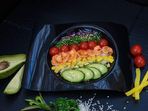 Sushi & Susi - Поке с креветками и кисло-сладким соусом