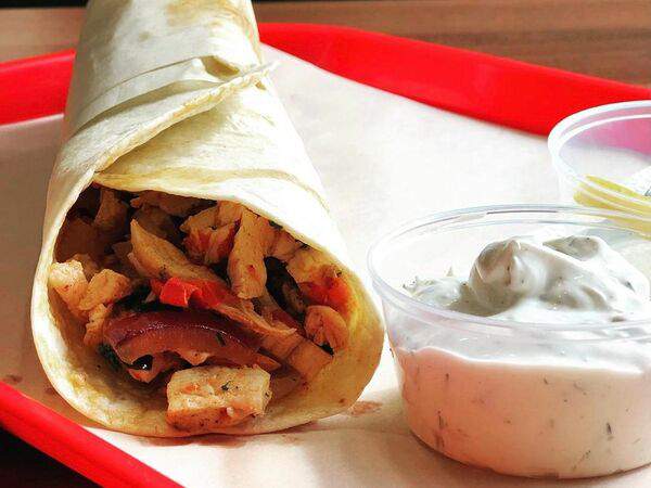 Донер кебаб - Донер-тантуни в тортилье с курицей