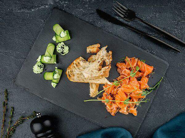 Кафе Миндаль - Семга шеф-посола