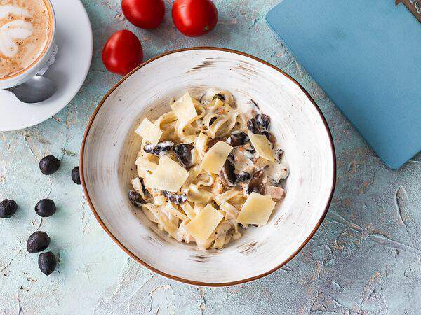 Кофебулка - Паста с цыпленком и шампиньонами