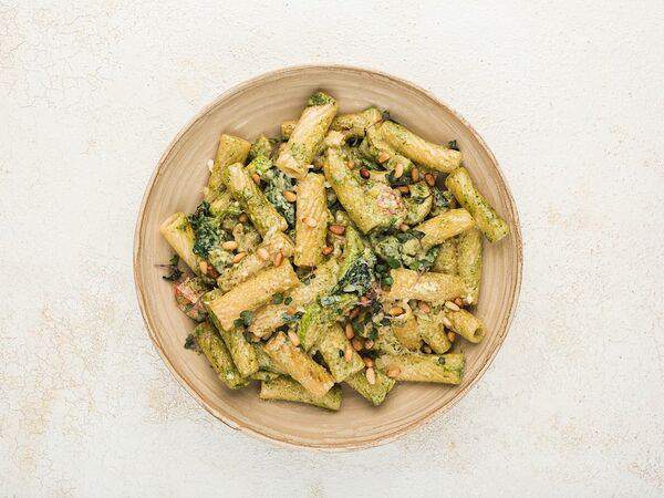 Сгущенка - Паста с курицей и соусом песто