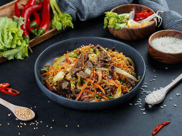 Food Hanoi - Лапша Ми Том Сао