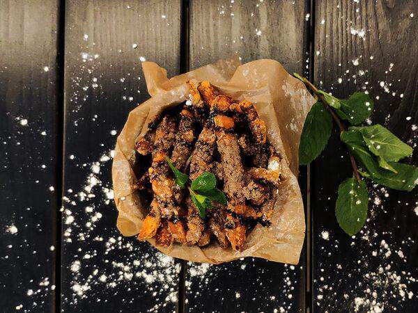 BulbaFrites - Батат с какао и шоколадной пастой