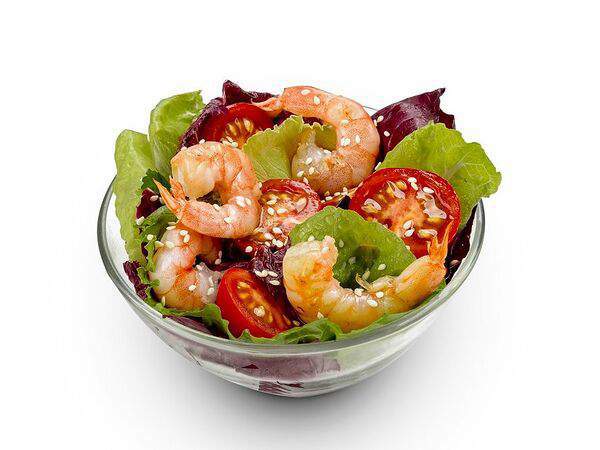 Воккер - Салат с креветками