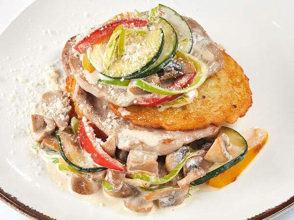 Пицца Темпо - Медальоны из свинины с хрустящими драниками