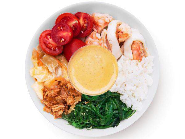 Покешная Nop Inexpensive - Поке с кальмаром и креветками