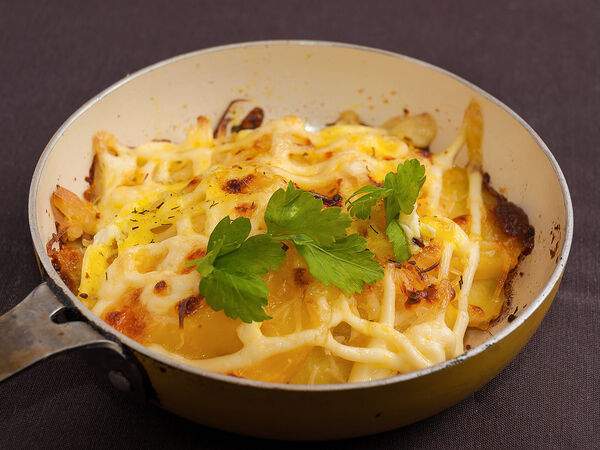 Марьяж - Картофель запеченный со свининой в фольге