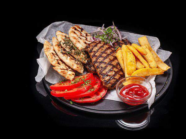 Греко гриль бар - Бифтеки-гемисто мерида