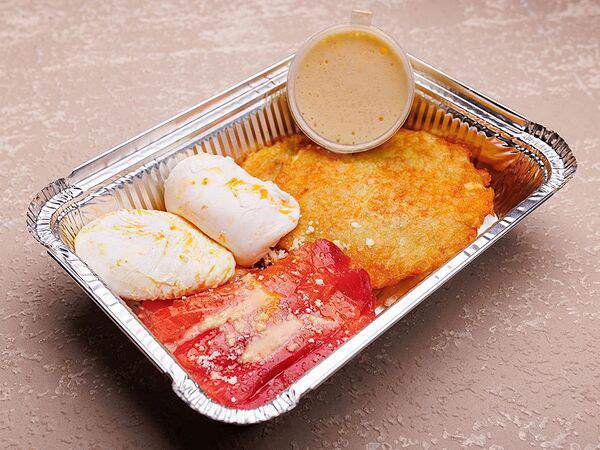 Завтрак - Бенедикт с лососем на драниках