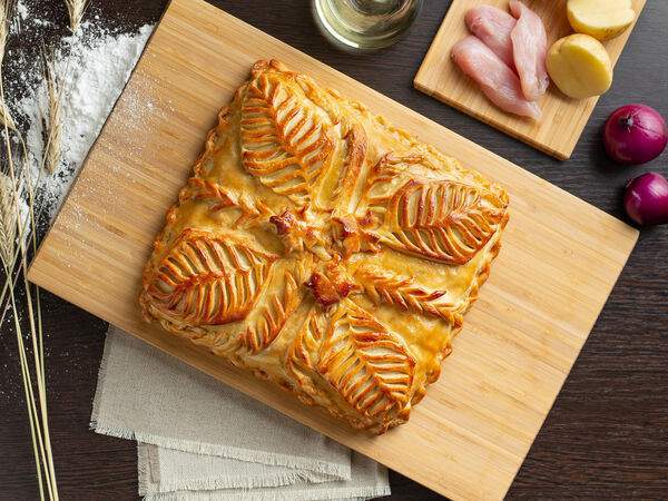 Пироги всем - Русский пирог Курица и картофель